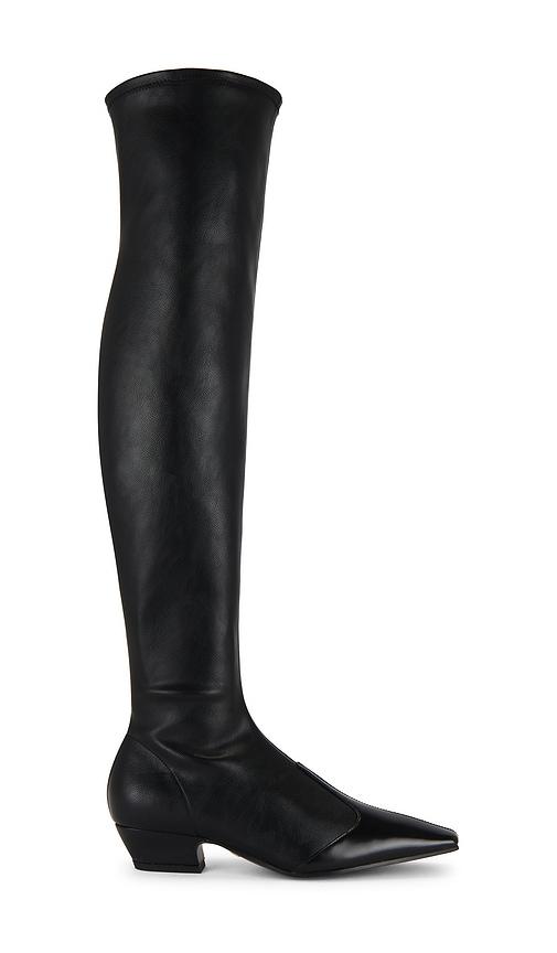 lola cruz over the knee boot in black. - size 36 (also in 38)
