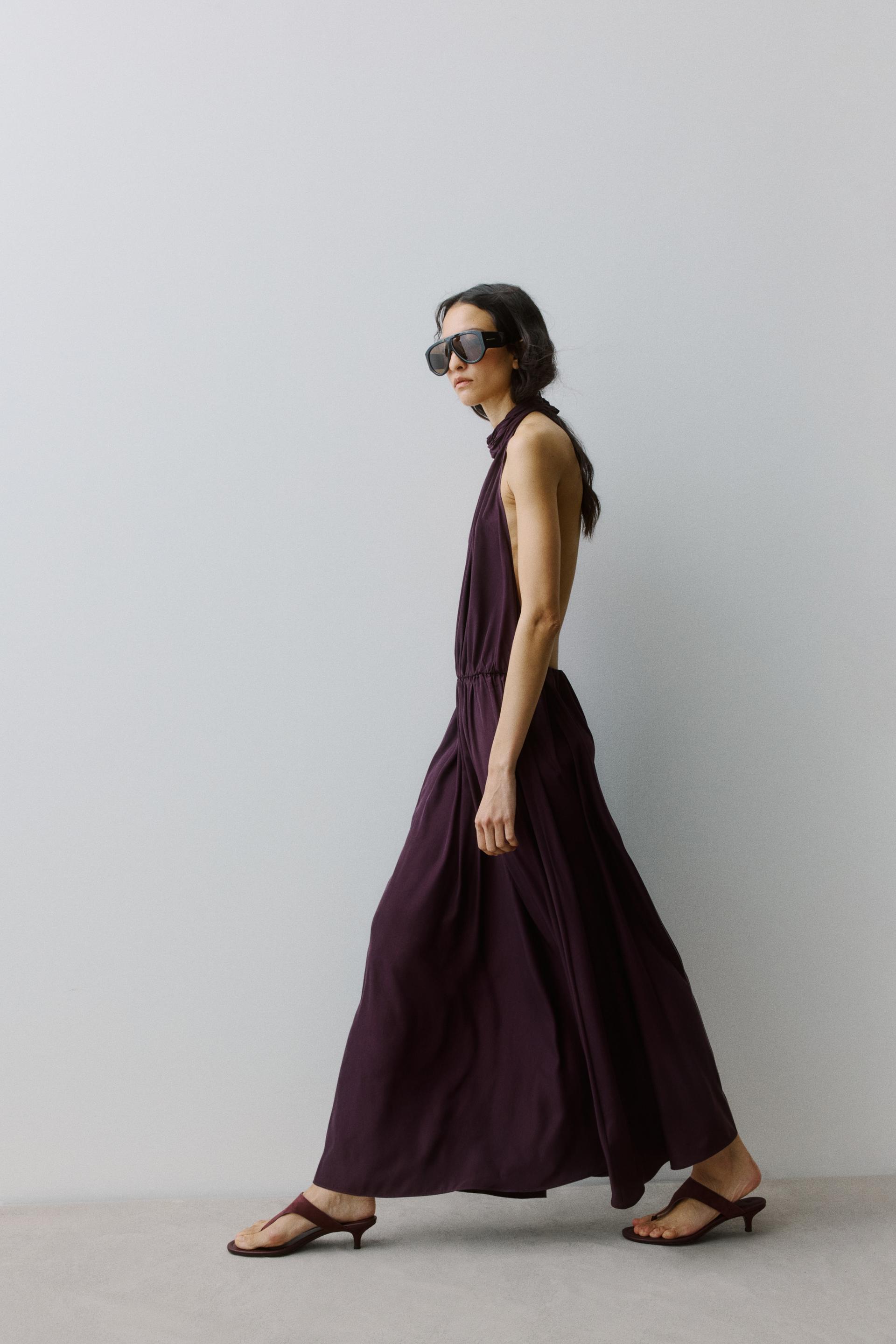 long halterneck dress