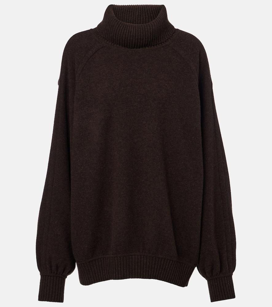 loro piana north woods oversized wool-blend sweater