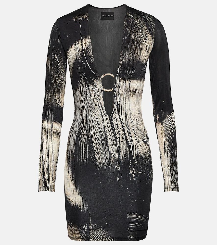 louisa ballou helios printed minidress