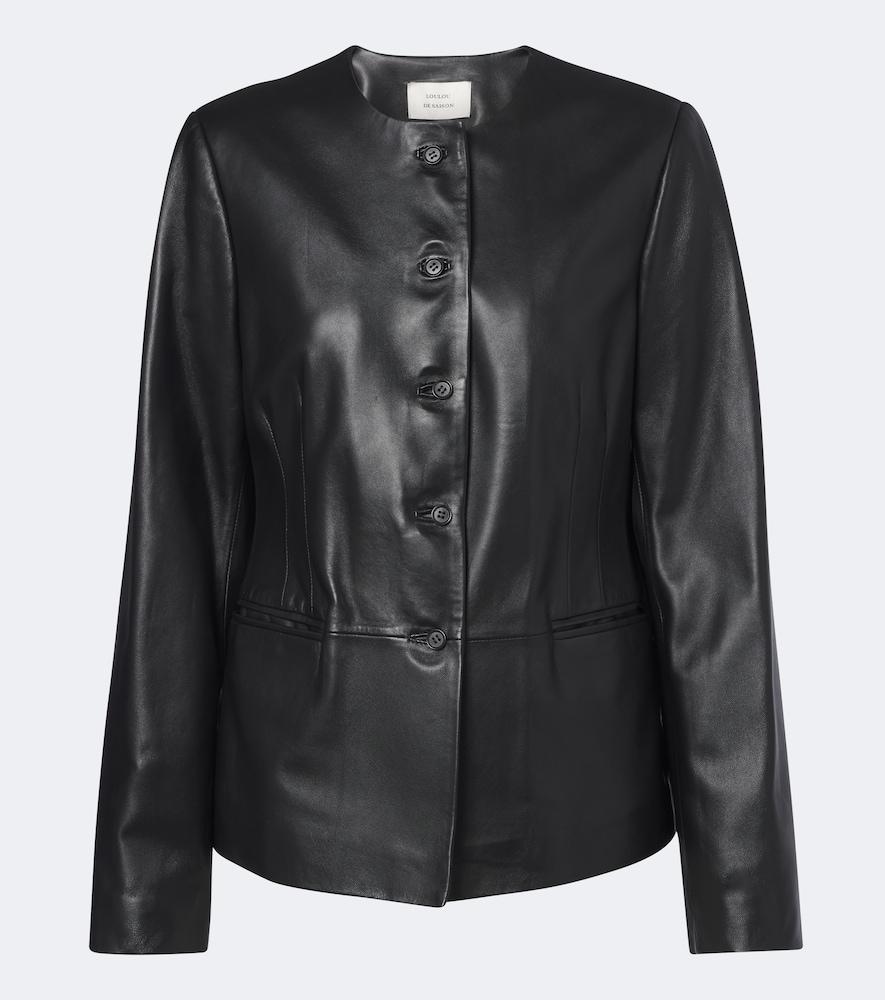 loulou de saison adea leather jacket