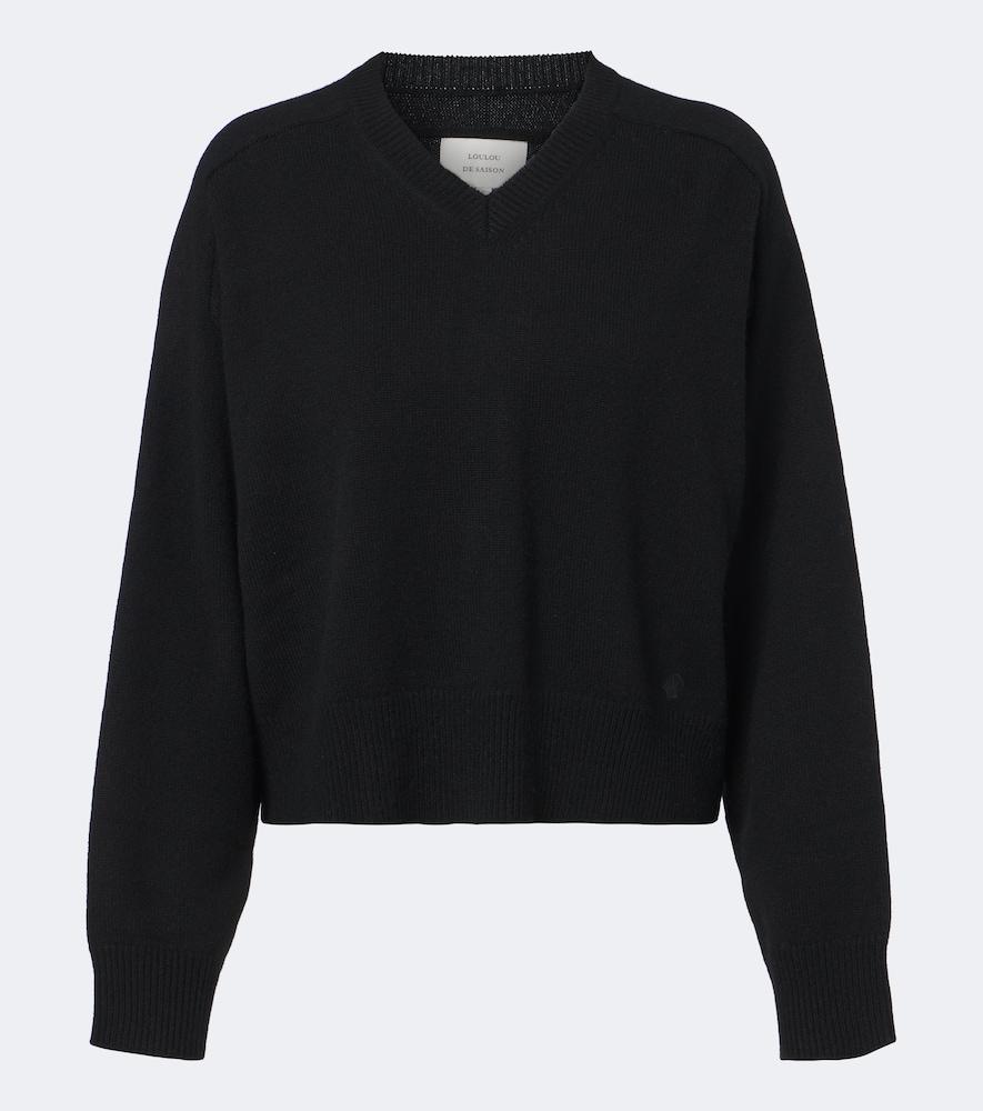 loulou de saison anzor cropped cashmere sweater