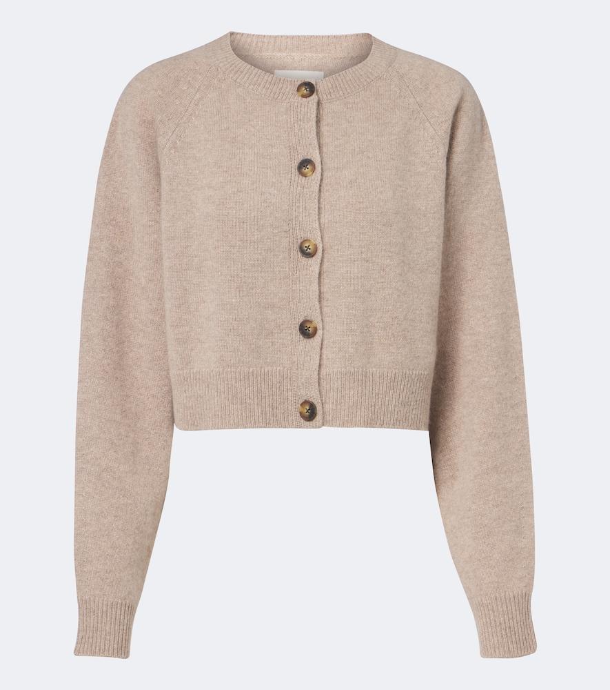loulou de saison heike cropped cashmere cardigan