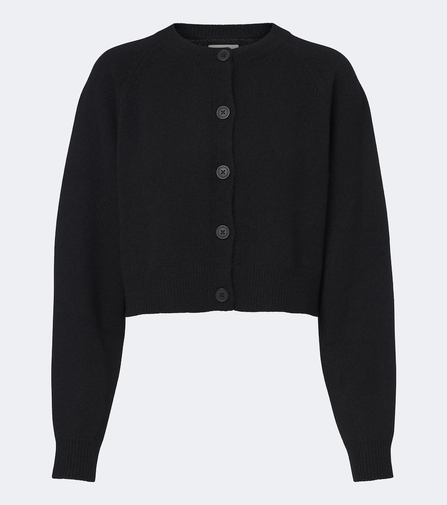 loulou de saison heike cropped cashmere cardigan