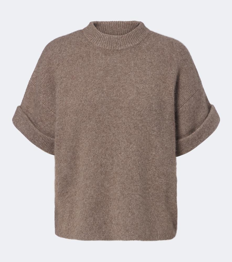 loulou de saison tamia ribbed-knit wool-blend sweater