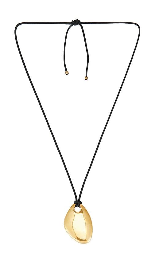 lovers and friends adeline necklace in metallic gold.