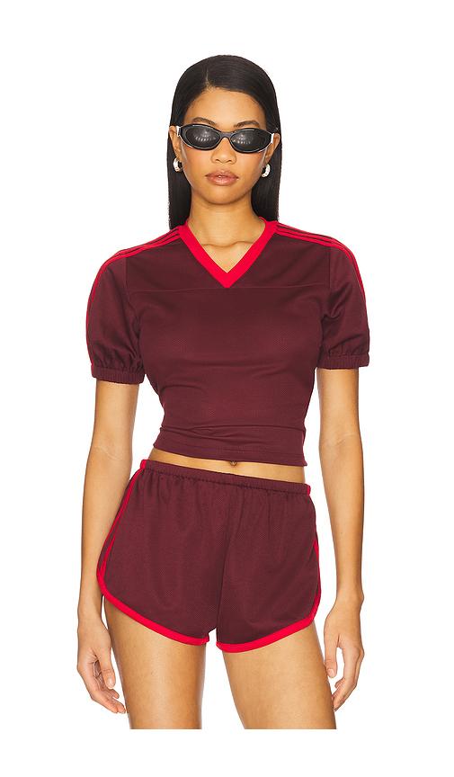 lovers and friends adina top in burgundy. - size xs (also in xxs)