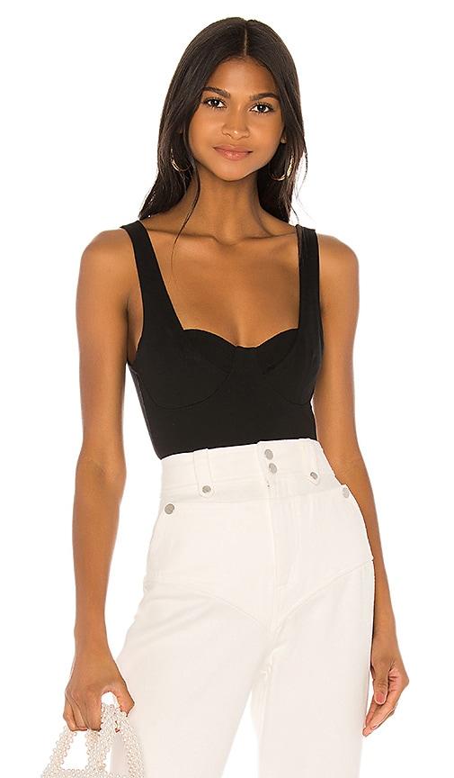 lovers and friends aiden bodysuit in black. - size xl (also in xxs)