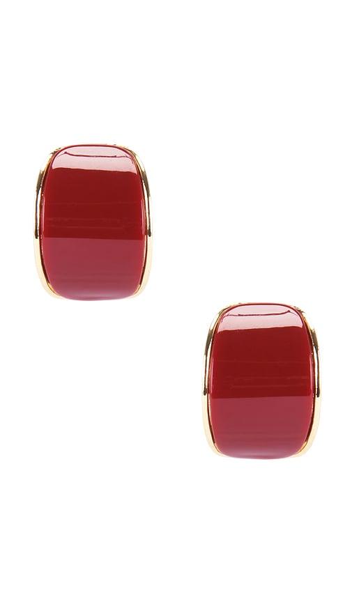 lovers and friends alaina earrings in red.
