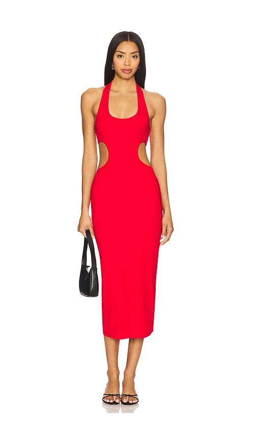 lovers and friends alara maxi dress in red. - size l (also in xl)