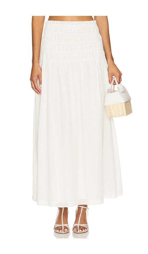 lovers and friends alessia maxi skirt in white. - size l (also in xl)