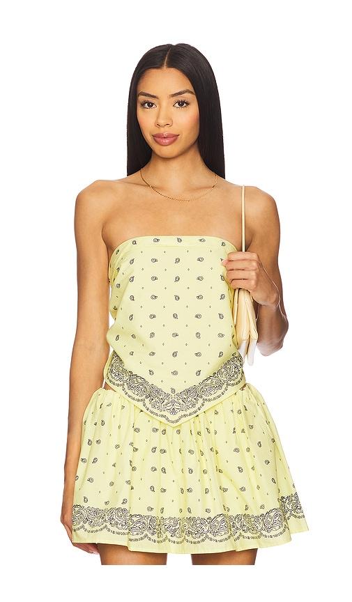 lovers and friends amelia top in lemon. - size m/l (also in xs/s)