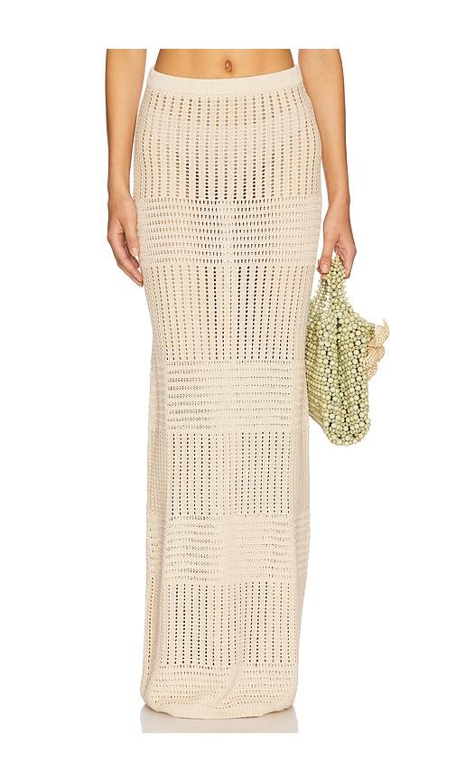 lovers and friends aneta maxi skirt in beige. - size l (also in xs, s, m, xl)