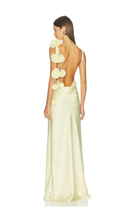 lovers and friends angela gown in yellow. - size l (also in s, m, xl)