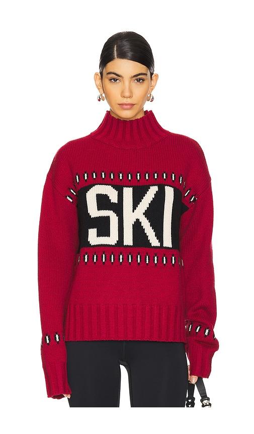 lovers and friends annabel ski sweater in red. - size s (also in xs)
