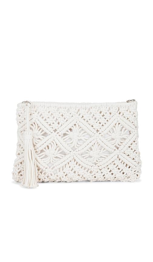 lovers and friends annalise clutch in ivory.