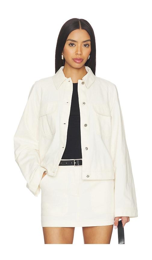 lovers and friends annika jacket in cream. - size l (also in xxs, xs, s, m, xl)
