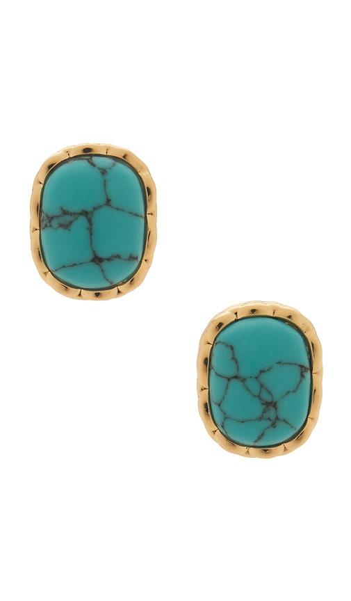 lovers and friends antonia earrings in teal.