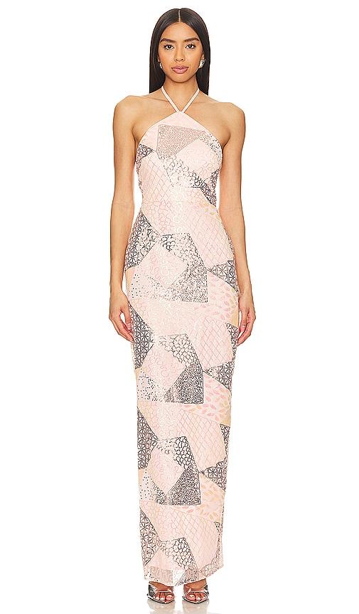 lovers and friends ariel maxi dress in pink. - size m (also in xs)