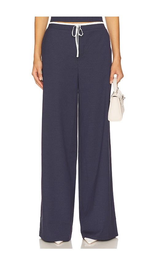 lovers and friends ashley pant in navy. - size l (also in xs, s, m)