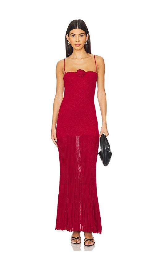 lovers and friends aster maxi dress in red. - size m (also in l)