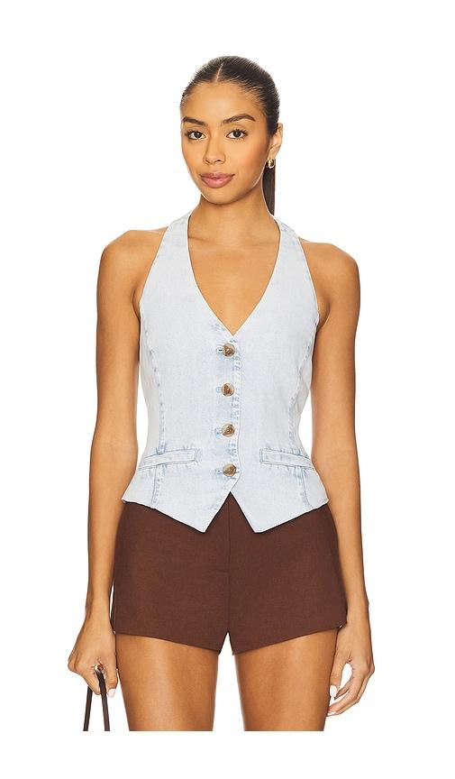 lovers and friends astrid top in blue. - size s (also in xs, xl)