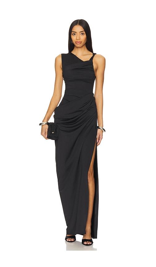 lovers and friends athena gown in black. - size m (also in xxs, xs, s)
