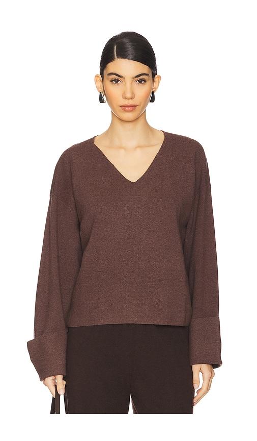 lovers and friends aurelia v neck in brown. - size s (also in xs)