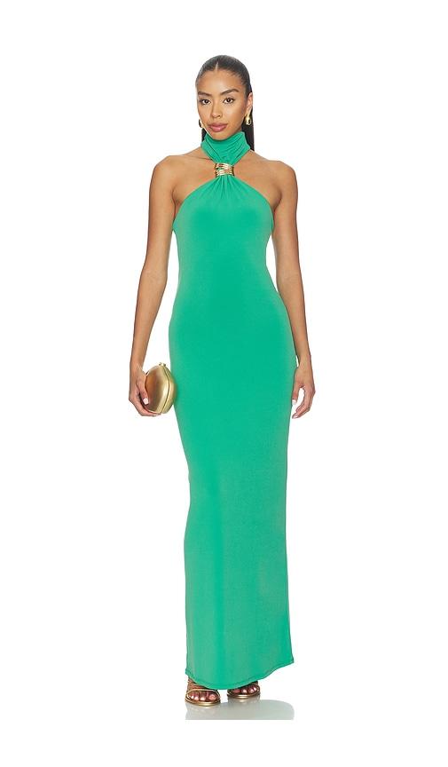 lovers and friends beila maxi dress in green. - size l (also in m, s, xl, xs, xxs)