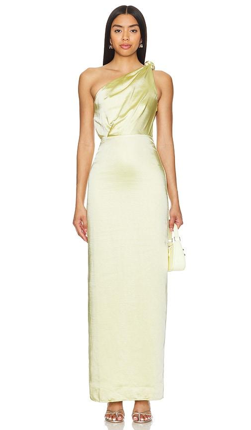 lovers and friends bella gown in lemon. - size xl (also in l)