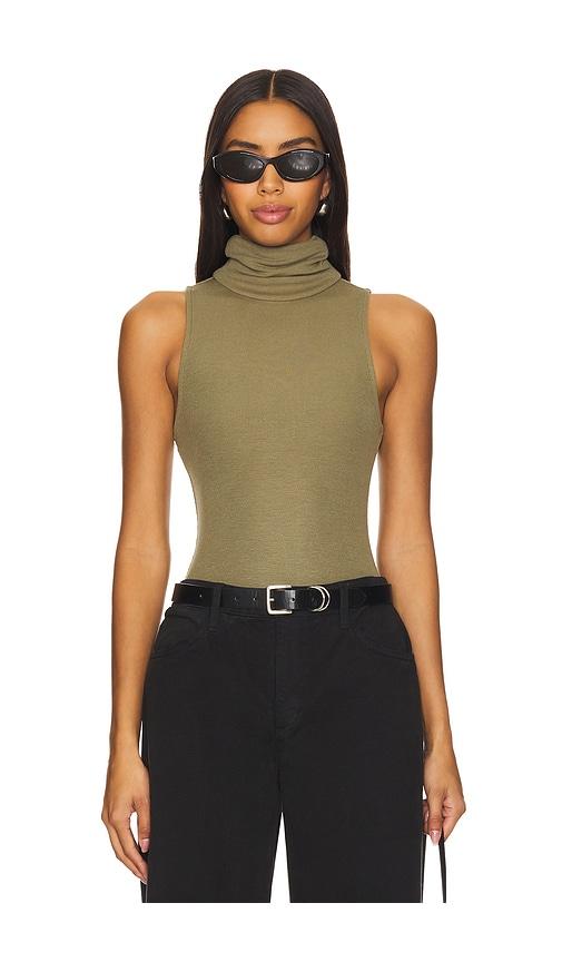 lovers and friends blythe bodysuit in olive. - size s (also in xl)