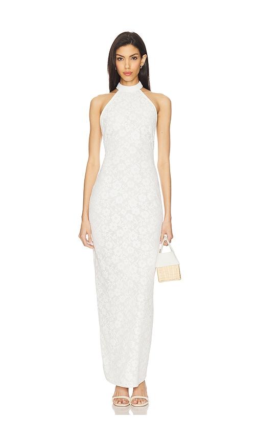 lovers and friends brianna maxi dress in white. - size m (also in xs, xxs)