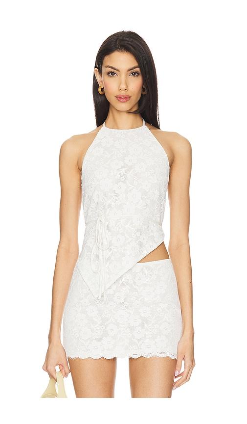 lovers and friends brianna top in white. - size l (also in m, xl)