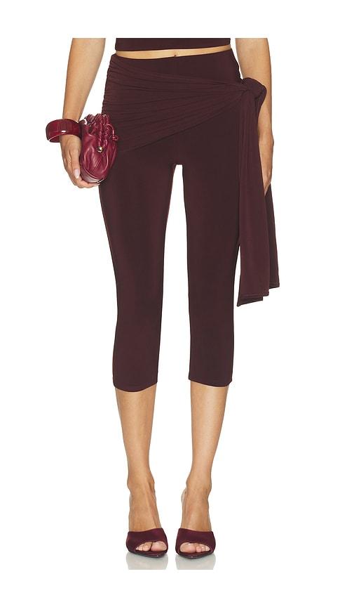 lovers and friends carmela capri pant in brown. - size l (also in m, s, xl, xs, xxs)