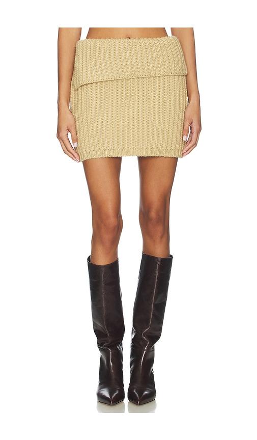 lovers and friends carolina skirt in beige. - size m (also in xs, xxs, s)