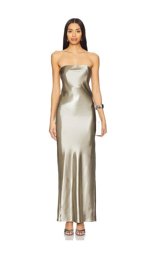 lovers and friends carolyn maxi dress in sage. - size l (also in s, m)