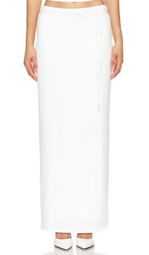 lovers and friends carolyn maxi skirt in white. - size m (also in xl)
