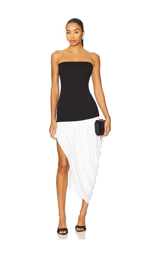lovers and friends catalina maxi dress in black,white. - size s (also in xxs, xs)