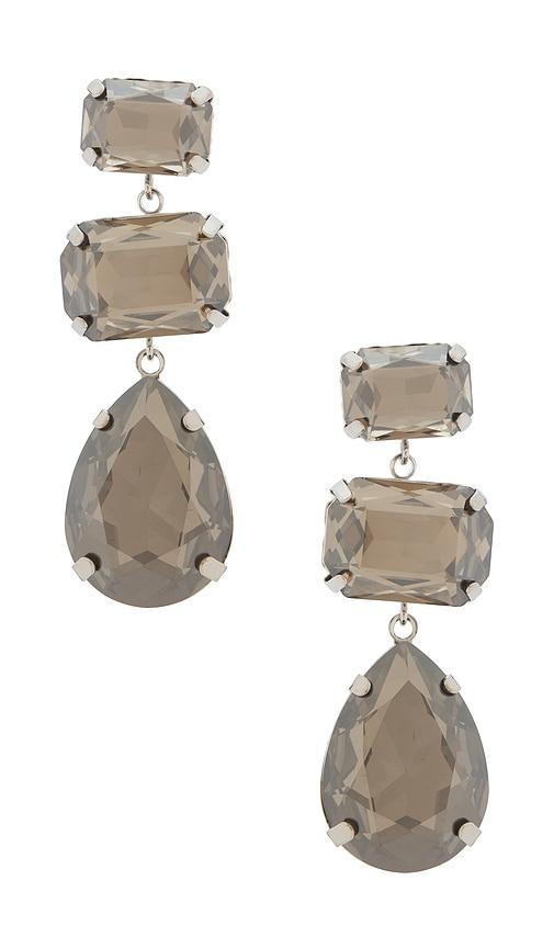 lovers and friends charlotte earrings in grey.