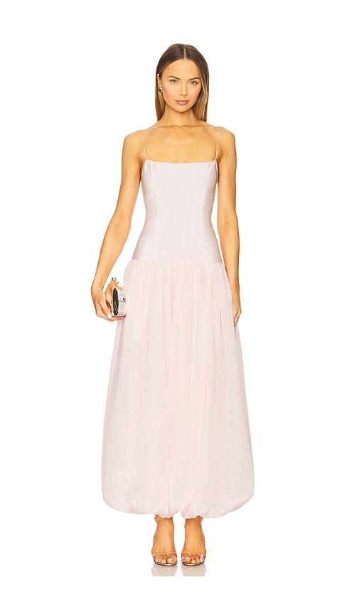 lovers and friends christine maxi dress in blush. - size l (also in m, s, xs)