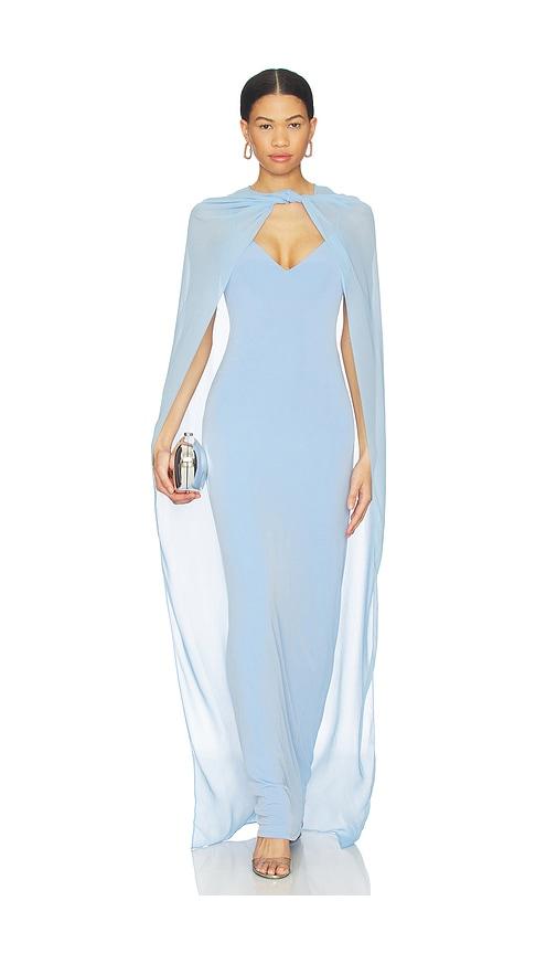 lovers and friends clarissa gown in baby blue. - size s (also in xs)