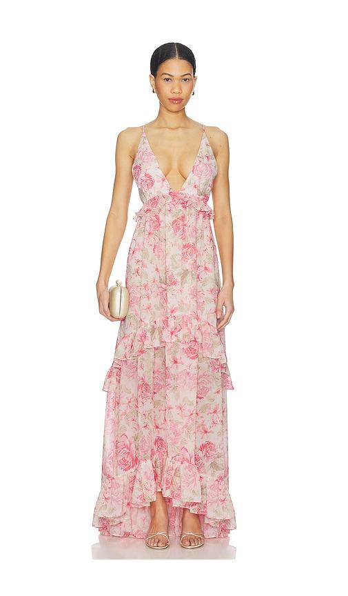 lovers and friends cristina gown in pink. - size s (also in xs, xxs)