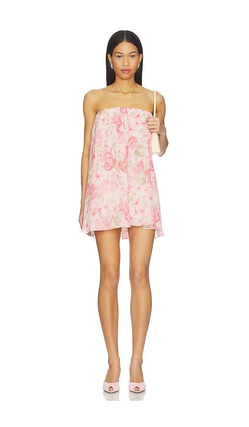 lovers and friends cristina mini dress in pink. - size l (also in s, m, xl)