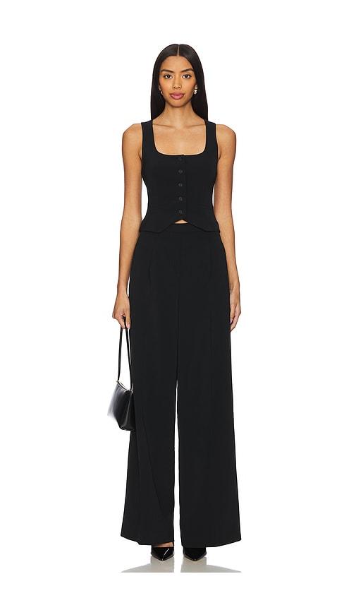 lovers and friends dakota jumpsuit in black. - size s (also in xs)