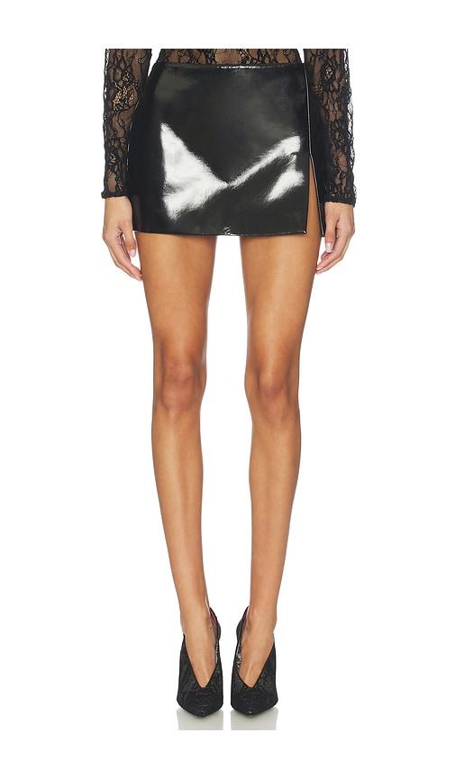 lovers and friends demi mini skirt in black. - size s (also in xs)