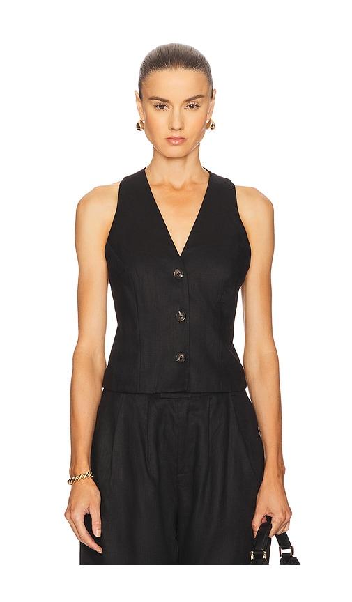 lovers and friends drew top in black. - size l (also in xxs, xs, s, m)