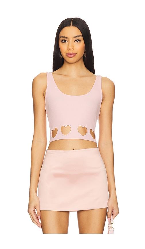 lovers and friends dylan top in pink. - size l (also in m, xl)