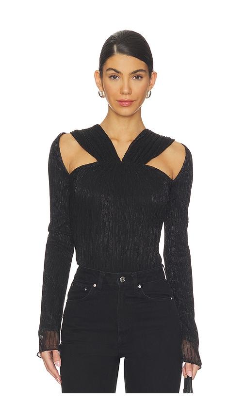 lovers and friends edie bodysuit in black. - size m (also in xs, xxs, s, xl)