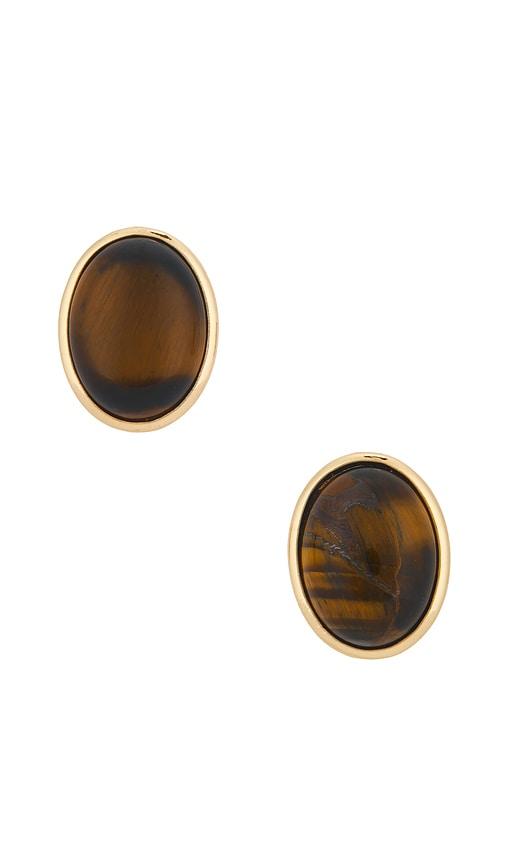 lovers and friends elarah earrings in brown.