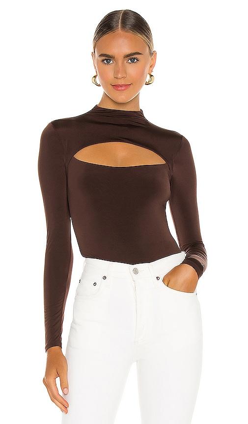 lovers and friends electra bodysuit in brown. - size l (also in s, m)